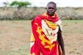 Portrait of Massai man Royalty Free Stock Photo