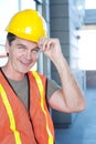 Portrait of a mature construction worker outside