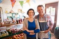 Portrait Of Mature Couple Running Organic Farm Shop Together Royalty Free Stock Photo