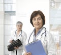 Portrait of mature female doctor at medical center Royalty Free Stock Photo