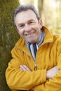 Portrait mature man outdoors Royalty Free Stock Photo