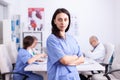 Portrait of medical nurse smiling