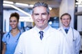 Portrait of medical team smiling at camera Royalty Free Stock Photo