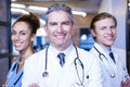 Portrait of medical team smiling at camera Royalty Free Stock Photo