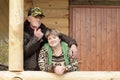Portrait of middle-aged couple outdoor Royalty Free Stock Photo