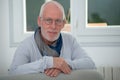 Portrait of middle-aged man with beard and glasses Royalty Free Stock Photo