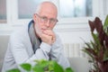 Portrait of middle-aged man with beard and glasses Royalty Free Stock Photo