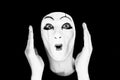 Portrait of the mime Royalty Free Stock Photo