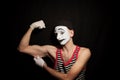 Portrait of mime actor Royalty Free Stock Photo