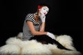 Portrait of a mime girl