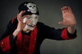 Portrait of mime pirate