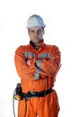 Portrait of a mine worker Royalty Free Stock Photo