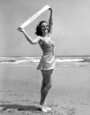 Portrait of Miss Atlantic City 1940 Royalty Free Stock Photo
