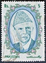 portrait of Mohammad Ali Jinnah, 42 Years of Independency