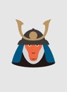 Portrait of monkey, wearing ancient helmet, like Ancient Samurai, cool style