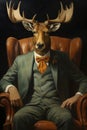 Portrait of a Gentleman Moose