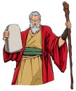 Moses Portrait Illustration