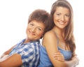 Portrait mother and adult daughter Royalty Free Stock Photo