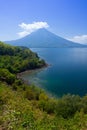 A portrait of mountain view, seascape and the beach from Larantuka, East Nusa Tenggara, Indonesia