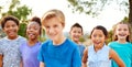 Portrait Of Multi-Cultural Children Hanging Out With Friends In Countryside Together Royalty Free Stock Photo