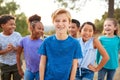 Portrait Of Multi-Cultural Children Hanging Out With Friends In Countryside Together Royalty Free Stock Photo