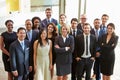 Portrait Of Multi-Cultural Office Staff Standing In Lobby Royalty Free Stock Photo