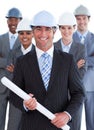 Portrait of multi-ethnic architect team Royalty Free Stock Photo