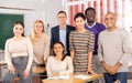 Portrait of multi-ethnic group of adult students Royalty Free Stock Photo