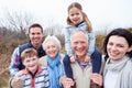 Portrait Of Multi Generation Family On Countryside Walk Royalty Free Stock Photo