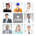 Portrait of Multiethnic Mixed Occupations People Royalty Free Stock Photo