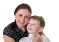 Portrait of mum with the son Royalty Free Stock Photo