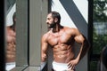 Portrait Of A Muscular Shirtless Male In Underwear Royalty Free Stock Photo