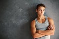 Portrait of muscular young handsome man Royalty Free Stock Photo