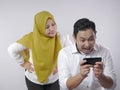 Muslim Wife Upset to See Her Husband Playing Online Moblie Game