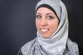 Portrait of muslim woman in hijab smiling Royalty Free Stock Photo