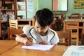 Portrait of a Myanmar young student