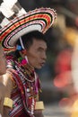 Portrait of a  Naga Man during Hornbill Festival,Nagaland,India Royalty Free Stock Photo