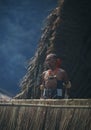 Portrait of a  Naga Man during Hornbill Festival,Nagaland,India Royalty Free Stock Photo