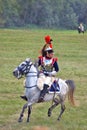 Portrait of Napoleonic war soldier (French army) Royalty Free Stock Photo