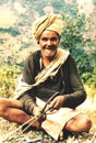 Portrait of a Nepalese farmer in Pokhara,Nepal