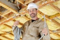 portrait network technician during installation Royalty Free Stock Photo
