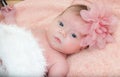 Portrait newborn baby