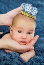 Portrait of a newborn baby girl Royalty Free Stock Photo