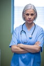 Portrait of nurse standing with arms crossed Royalty Free Stock Photo