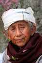 Portrait of an old burmese woman, Mingun, Mandalay, Myanmar