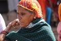 Portrait of an old Indian woman