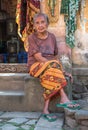 Portrait of an old Indonesian lady.
