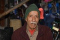 Portrait of an old Man in the Famous Food Street, Lahore, Pakistan Royalty Free Stock Photo