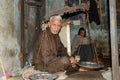 Portrait of an old Man in the Famous Food Street, Lahore, Pakistan Royalty Free Stock Photo