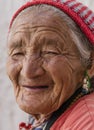 Portrait of an old Tibetan woman Royalty Free Stock Photo